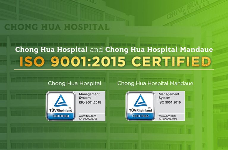 Chong Hua Hospital and Chong Hua Hospital Mandaue are ISO 9001:2015 Certified