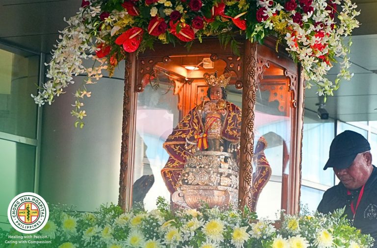The Holy Image of the Basilica Minore del Santo Niño de Cebu visited Chong Hua Hospital Mandaue