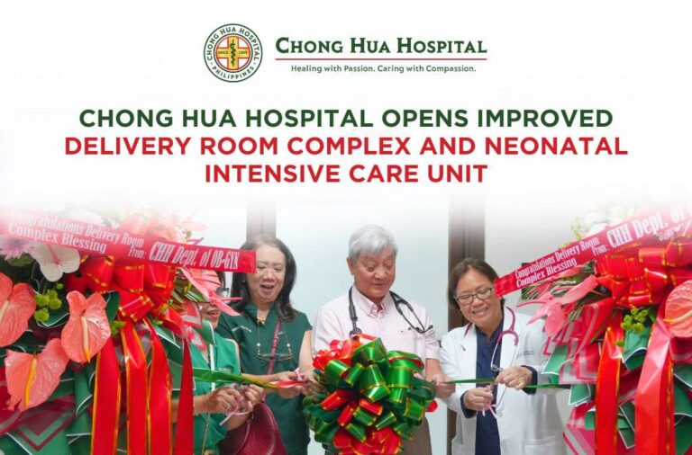 Chong Hua Hospital Opens Improved Delivery Room Complex and Neonatal Intensive Care Unit