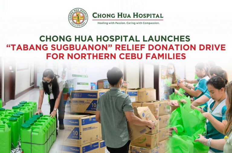 Chong Hua Hospital Launches “TABANG SUGBUANON” Relief Donation Drive for Northern Cebu Families