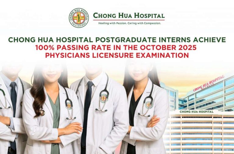 Chong Hua Hospital Postgraduate Interns Achieve 100% Passing Rate in the October 2025 Physicians Licensure Examination