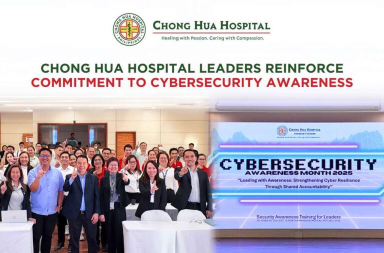 Chong Hua Hospital Leaders Reinforce Commitment to Cybersecurity Awareness