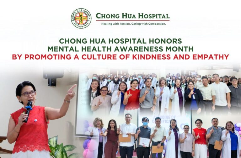 Chong Hua Hospital Honors Mental Health Awareness Month by Promoting a Culture of Kindness and Empathy