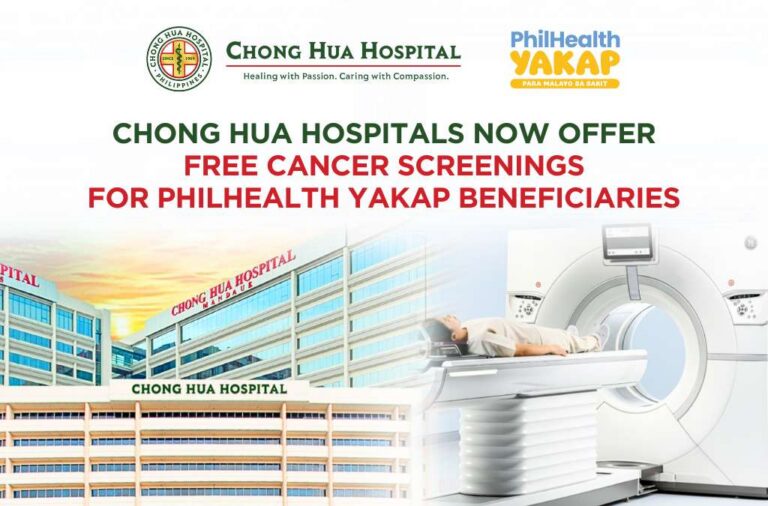 Chong Hua Hospitals Now Offer Free Cancer Screenings for PhilHealth YAKAP Beneficiaries