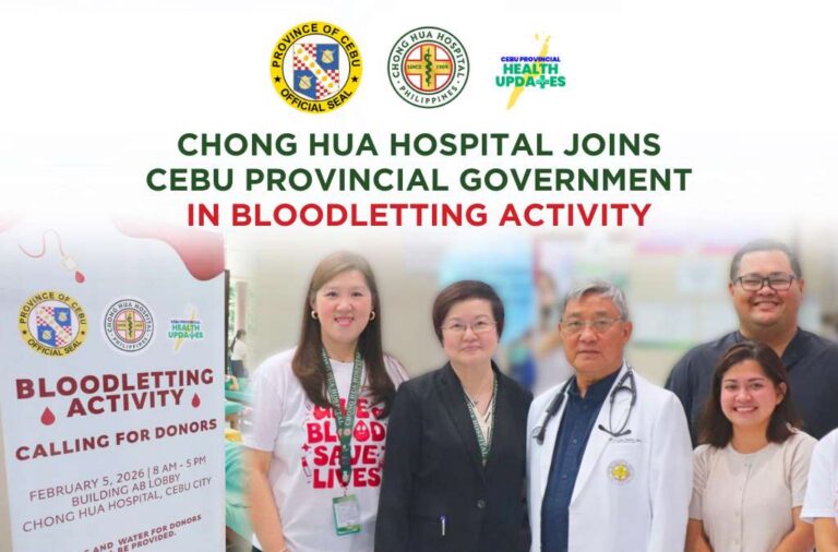 Chong Hua Hospital Joins Cebu Provincial Government in Bloodletting Activity