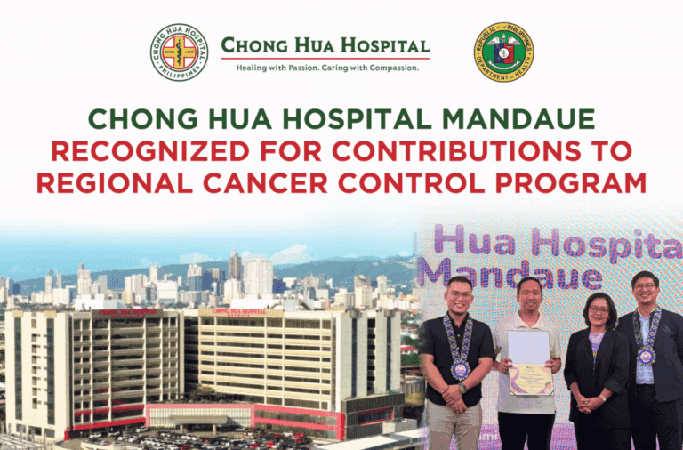 Chong Hua Hospital Mandaue Recognized for Contributions to Regional Cancer Control Program