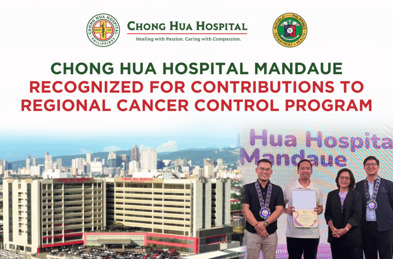 Chong Hua Hospital Mandaue Recognized for Contributions to Regional Cancer Control Program