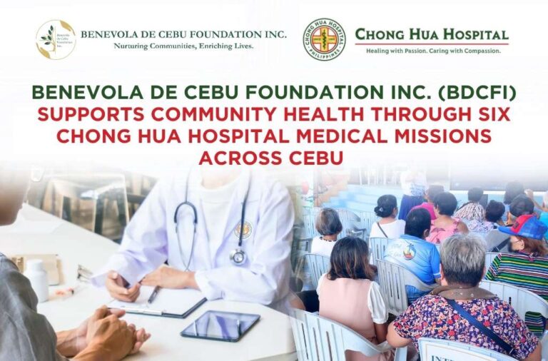BDCFI Supports Community Health Through Six Chong Hua Hospital Medical Missions Across Cebu