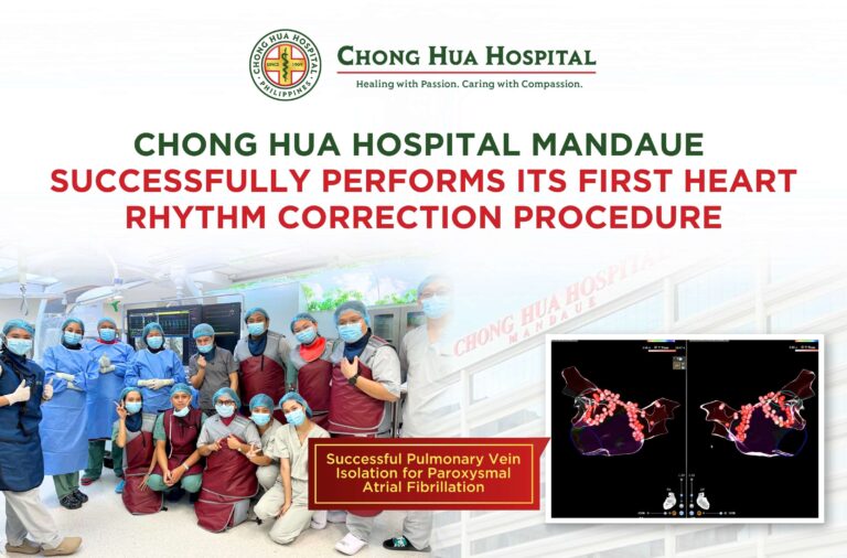 Chong Hua Hospital Mandaue Successfully Performs Its First Heart Rhythm Correction Procedure