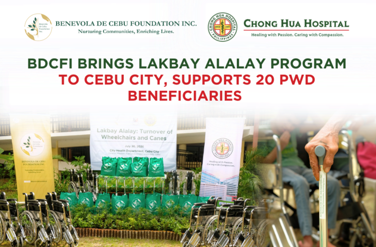 BDCFI Brings Lakbay Alalay Program to Cebu City, Supports 20 PWD Beneficiaries