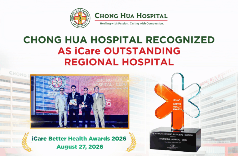 Chong Hua Hospital Recognized as iCare Outstanding Regional Hospital