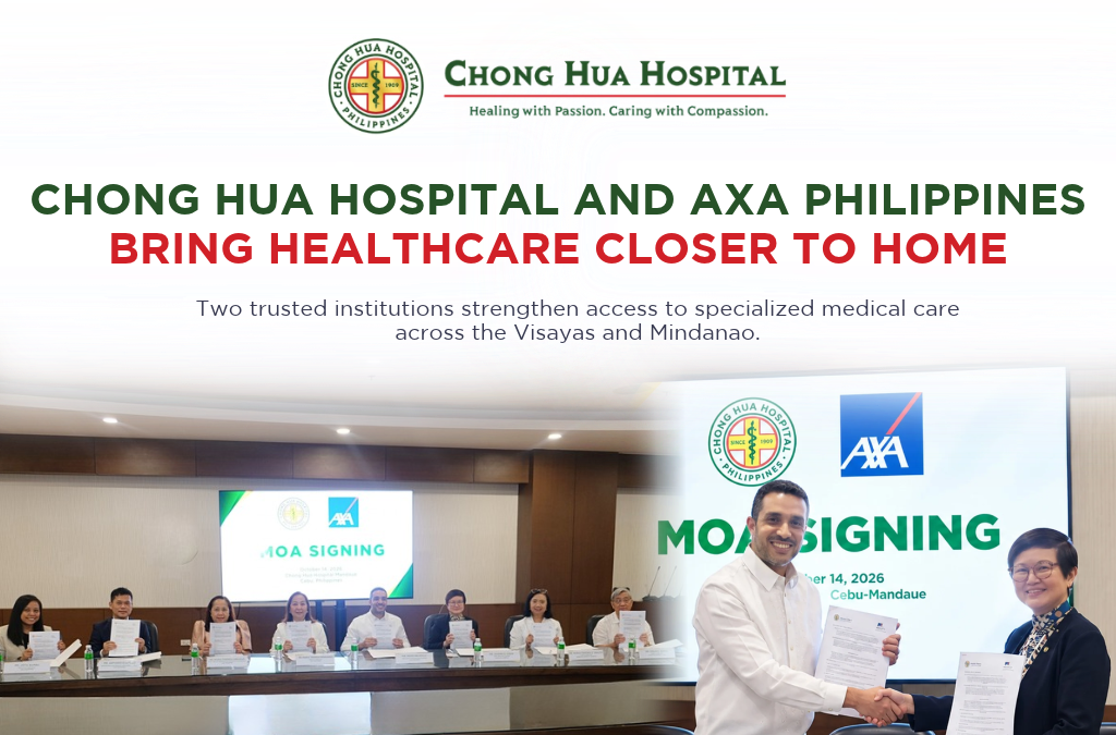 Chong Hua Hospital and AXA Philippines Bring Healthcare Closer to Home